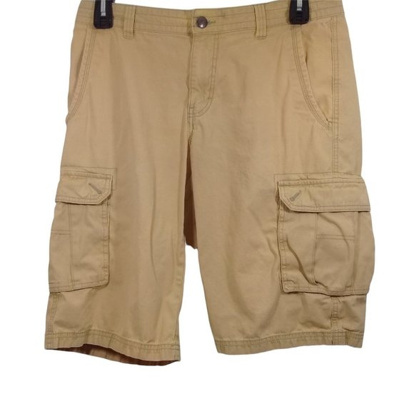Columbia Other - Columbia Men's Cargo Yellow Regular Fit 100% Cotton Shorts Size 34